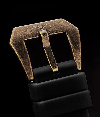 ساعة Stuhrling Original للرجال سويسرية أوتوماتيكية Depthmaster Heritage Dive مع حزام مطاطي in Kuwait