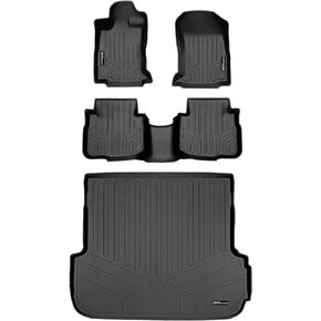 SMARTLINER All Weather Custom Fit Floor Mats and Cargo Liner Set Black Compatible with 2020-2023 Subaru Outback/Legacy