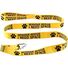 Funny Dog Leash Dog Nervous Rescue Space Leash Walking Training Dog Leashes Dog Owner Pet Lover Gift (Nervous Rescue-YE)