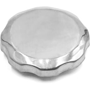 uxcell Universal Silver Tone Metal Motorcycle Scooter Fuel Tank Gas Cap Cover Protector