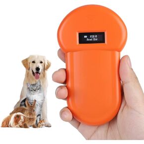 PET Chip Scanner, Microchip Reader, 134.2Khz LCD ISO Chip Animal Reader RFID Dog Microchip Handheld Pet Scanner for Cats and Dogs