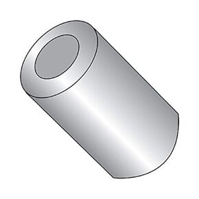 Small Parts 311506RSA Round Spacer, Aluminum, Plain Finish, #6 Screw Size, 5/16" OD, 0.14" ID, 15/16" Length (Pack of 10)