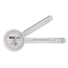 Baseline 12-1025 Absolute Axis 360 Degree Plastic Goniometer, 12" Length
