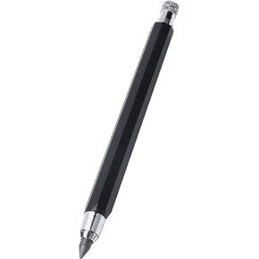 Automatic Pencil, 5.6mm Stainless Steel Mechanical Pencils Draft Drawing Portable Art Clutch Painting Retractable Sketching Holder Carpenter Graffiti School Engineer Writing Shading Craft