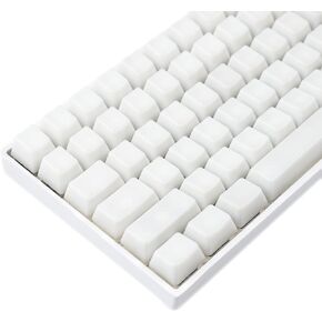 YMDK 120 Keys ABS ANSI ISO 1.5mm Blank Milk Fog OEM Profile Shine Through Keycap for MX Mechanical Keyboard RGB GK61 96 84 68 108 87