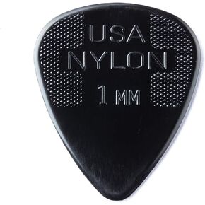 JIM DUNLOP 44P1.0 Nylon Standard, Black, 1.0mm, 12/Player's Pack