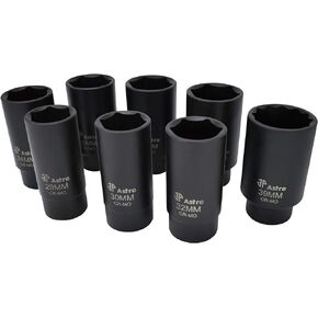 Astro Pneumatic Tool 78868 12-Point Axle Nut Socket Set (8 Piece)