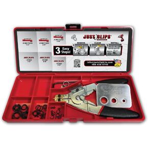 Snap Ring Tool Kit with clips and o-rings, snap ring pliers and the All-New Patented ClipKey. The only Installation Tool that works with 1/4", 3/8" & 1/2" Snap Rings.