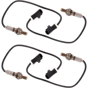 ENA Set of 4 Upstream/Downstream Oxygen Sensor Compatible with Ford E-350 Super Duty F-150 F-350 F-250 E-150 E-250 E-350 Econoline 5.4L 6.8L V8 V10 1990-2014 Replacement for 234-4045 234-4046
