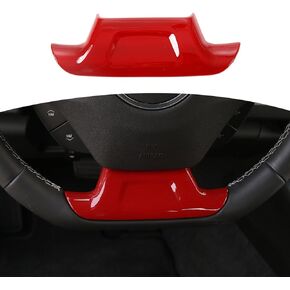 RT-TCZ for Camaro Steering Wheel Panel Trim Sticker Red for Chevy Camaro 2017 Up Red Interior Accessories
