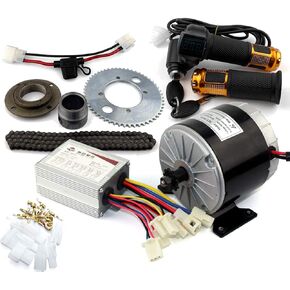 24V36V 350W Motor Kit Gokart Engine System with Gas Pedal Child Bike Conversion Kit DIY 4-Wheels Cart