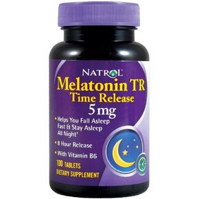 Natrol Melatonin Time Release 5mg Tablets 100 ea ( Packs of 3)