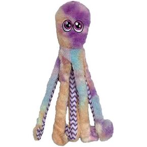 Pet Lou Octopus Purple Tie Dye Dog Plush Toy, 16-inch Length