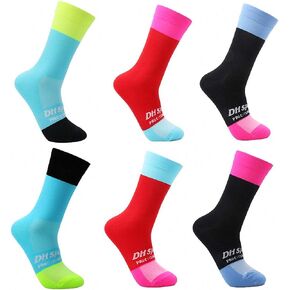 GuaziV Mens Womens Cycling Socks,4-6pcs Running Socks Colourful Athletic Socks Ankle Sport Socks 6-11