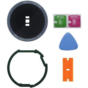Ubrokeifixit Gear S3 Frontier Back Rear Glass Lens Case Replacement for Samsung Gear S3 Frontier SM-R760,Pre-Cut Tape (1 Piece/R760-Lens)