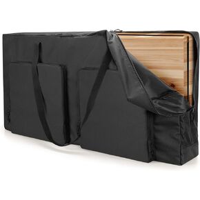 DSLEAF Cornhole Carrying Case Fits 4' x 2' Regulation Size, Heavy-Duty 600D Cornhole Boards Bag with Padded Shoulder Strap and Double Slide Zipper, Only Bag