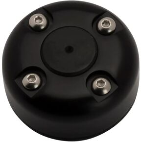 Seaview | Round Cable Gland | Marine Grade Waterproof Cable Pass Through Cable Clam | Compatible with Wire Diameters Up to 0.53" (13.5mm) | Black Powder Coated Stainless Steel.