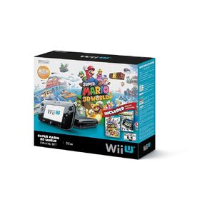 مجموعة Nintendo Wii U Deluxe: Super Mario 3D World وNintendo Land Bundle - أسود 32 جيجابايت (متجددة)