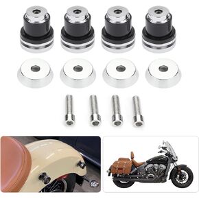 Set of 4 Motorcycle Mount Spool For Indian Scout Bobber Scout Sixty Saddle Bag Fender Sissy Bar Backrest 2016/2017 / 2018/2019 /2020