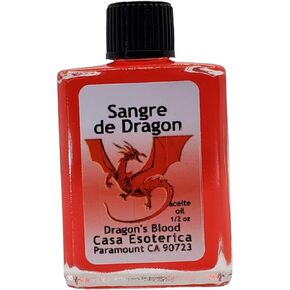 Dragon's Blood Oil (Sangre de Dragon Aceite) Spiritual Anointing Oil by CASA ESOTERICA MAGICK SPACE - Protective Spell - Ward Off Negative Energy & Boost Power-0.5 FL OZ (1 Pack)