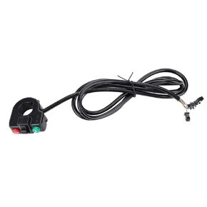 E-Bike Handlebar Switch, Signal Light Horn Switch, E-Bike 3-in-1 Light Horn Turn Switch Button for Mountain Bike E-Bike Electric Scooter DK-15