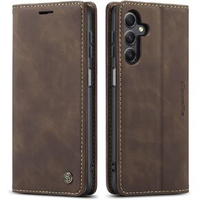 Compatible with Samsung Galaxy A25 Case Wallet, A25 Phone Case with Card Holder, Kickstand Protective Flip Folio Leather Wallet Case for Galaxy A25 5G (Blue)