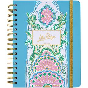 Lilly Pulitzer Large Planner August 2024 - December 2025, Weekly Agenda & Monthly Calendar, Stickers, Pockets, & Spiral Binding, Shell of a Good Time