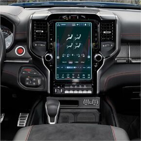 Car Tempered Glass Screen Protector,12 Inch GPS Screen Protector Foils,Against Scratch Car Navigation Screen Protectors Compatible with Dodge Ram 1500 Limited/2500/3500/5500 Limited