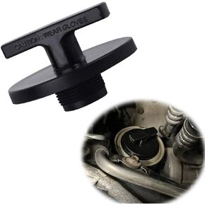 1 PC Car Filter Plug Cover with Handle, Vehicle Oil Filter Stopple Tool Replacement, Durable Waterproof Automotive Plug Tool Accessories Compatible with 2013-2019 Dodge Ram Cummins (Black)