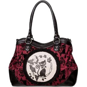 Women's Purse Handbag Shoulder Bag | Gothic Dark Goth Victorian (Call of the Phoenix Burgundy)