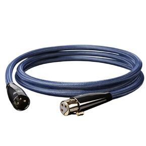 SKW Single OFC Balanced XLR Male to XLR Female 3 PIN Microphone Cable (3.2ft, 1M)