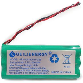 بطارية 7.2 فولت متوافقة مع 6PH-AA1500-H-C28 DSC9047 نظام إنذار أمان سلسلة الطاقة DSC-9047 DSC9047 6PHAA1500HC28 6PH-AA1500-H-C28 ADT DSC Back-Up SCW9045 SCW9047 حزمة واحدة