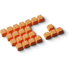 HK GAMING Rubber Backlit Doublesht Keycap Set | OEM Profile for Mechanical Keyboard (23 Keys, Monza Red)