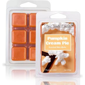 The Candle Daddy Pumpkin Cream Pie - Sweet Fall Pumpkin Cream Pie Scented Wax Melt - 1 Pack - 2 Ounces - 6 Cubes Halloween Pumpkin Spice