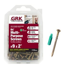 GRK Fasteners 103099 R4#9 x 2" Screws 110CT