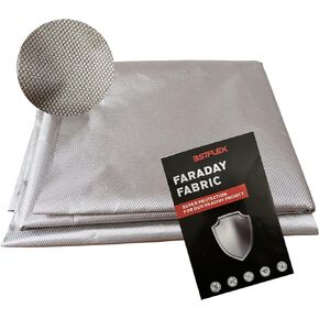 43.3'' x 16.4Ft Faraday Fabric Multi-Purpose Signal Blocking Faraday Cloth Shields, Bluetooth, WiFi, GPS. Premium Soft Material Easy to Cut for DIY