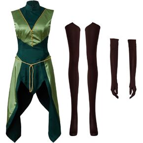 Machina Keyleth Cosplay Costume Halloween Uniform Vox Machina Half-elf Dress Suit for Adult Women
