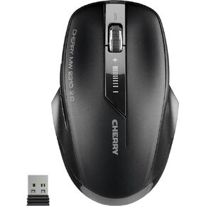 CHERRY MW 2310 2.0 - Wireless Optical Mouse. Energy-Saving 3 Years Ergonomically Designed with DPI Switch Easy to Install Plug and Use. 6 Buttons - Black