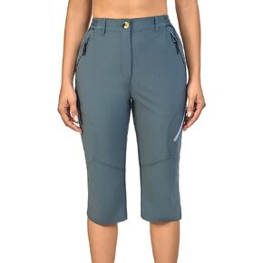 Little Donkey Andy Women's Quick-Dry Capri Shorts, UPF50+ Sun Protection 3/4 Hiking Pants for Hiking Travel