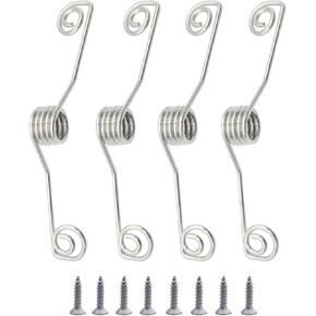 4-Piece Wooden Door Balancer Door Hinge pin Door Stop Spring Door Stop Door Return Device Spring clamp Door Opener
