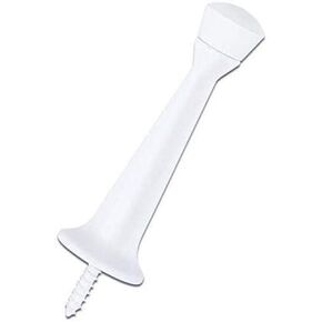 Designers Impressions White Heavy Duty Solid Rigid Door Stop w/Rubber Tip : 7146-10 Pack