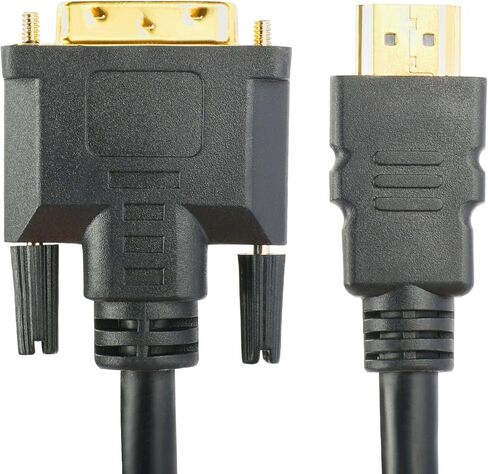 كابل SHD DVI إلى HDMI بطول 10 أقدام، سلك كابل HDMI إلى DVI DVI D إلى HDMI كابل شاشة ثنائي الاتجاه للكمبيوتر المحمول وجهاز عرض HDTV in Kuwait