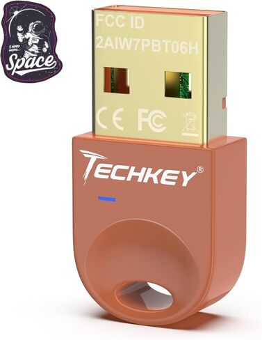 محول بلوتوث USB 5.3 لأجهزة الكمبيوتر المكتبية، قم بتوصيل وتشغيل جهاز استقبال وجهاز إرسال بلوتوث صغير V10 EDR Dongle لأجهزة الكمبيوتر المحمول بلوتوث Windows 11/10/8.1-Tuscan in Saudi Arabia