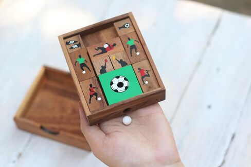 لعبة كرة القدم: لغز خشبي منزلق من Klotski Wood Brain Teaser فكرة هدية للاعب كرة القدم - لغز منزلق من SiamMandalay مع صندوق هدايا SM (في الصورة) in Saudi Arabia