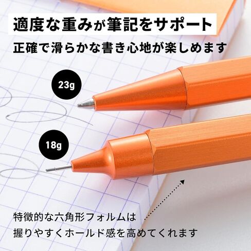 RHODIA SCRIPT cf9291 Mechanical Pencil Script Silver 0.5mm Hexagonal Shaft Aluminum Body Hairline Processing in Saudi Arabia
