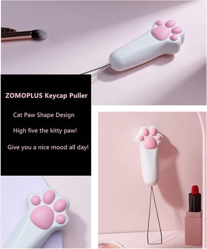ZOMOPLUS Keycap Puller، أداة سحب غطاء المفاتيح المخصصة، أداة سحب غطاء المفاتيح المخصصة لمخلب القط اللطيف، أداة إزالة غطاء المفاتيح الميكانيكية (مخلب القط) in Kuwait
