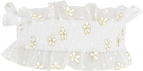 Women's Lace Sheer Flower Waist Belts Elastic Stretch Wide Boho Corset Sweet Elegant for Princess Wedding Dresses in Saudi Arabia