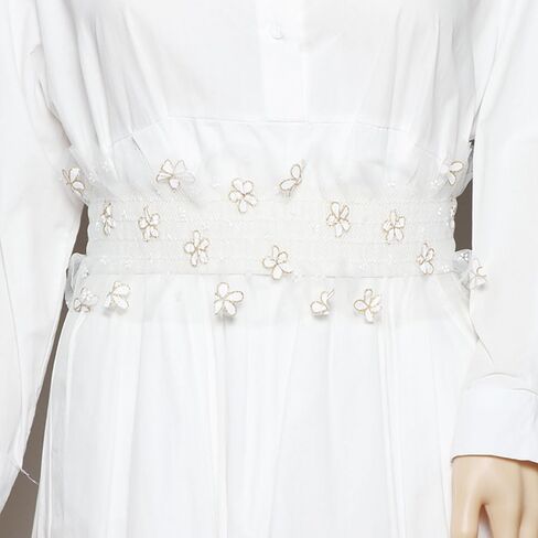 Women's Lace Sheer Flower Waist Belts Elastic Stretch Wide Boho Corset Sweet Elegant for Princess Wedding Dresses in Saudi Arabia