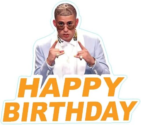 25 قطعة من لوازم حفلات أعياد الميلاد على شكل أرنب سيء على شكل أرنب راب، أغطية للكب كيك لحفلات أعياد الميلاد على شكل أرنب راب للأطفال كهدية وديكورات حفلات على شكل أرنب مغني الراب لتزيين الكيك in Kuwait