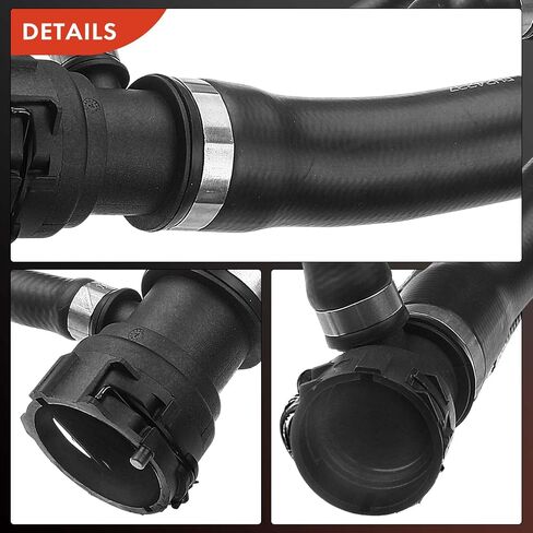 A-Premium Upper Radiator Coolant Hose Compatible with BMW E65 750i 2006 2007 2008 2009, E66 750Li 2006 2007 2008 2009, V8 4.8L Petrol, Replace# 17127535742 in Saudi Arabia